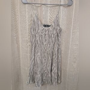 Volcom Women’s Black and White Printed Spaghetti Strap Dress